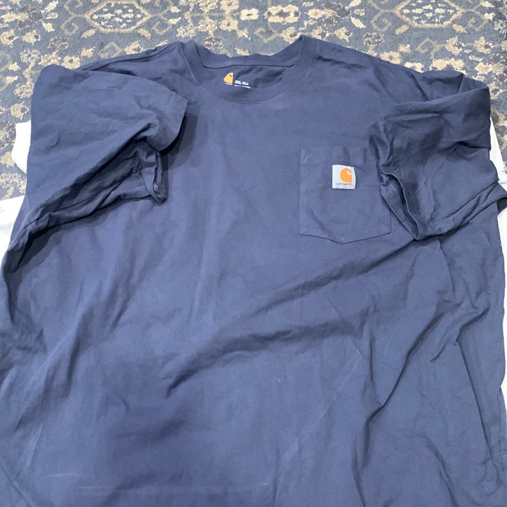 Carhartt Original Fit Dark Blue Pocket T-Shirt 2XL Tall